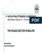 The Roads Sector in Malawi