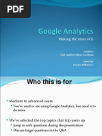 Google Analytics for Advanced Analysts