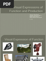 Visual Expressions of Function and Production Report