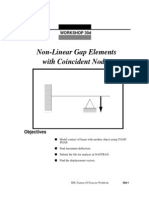 Nonlinear Gap Elements With Coincident Nodes