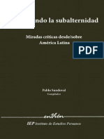 Pablo Sandoval (editor)-Repensando la subalternidad. Miradas crÃ­ticas desde sobre AmÃ©rica Latina (2010)