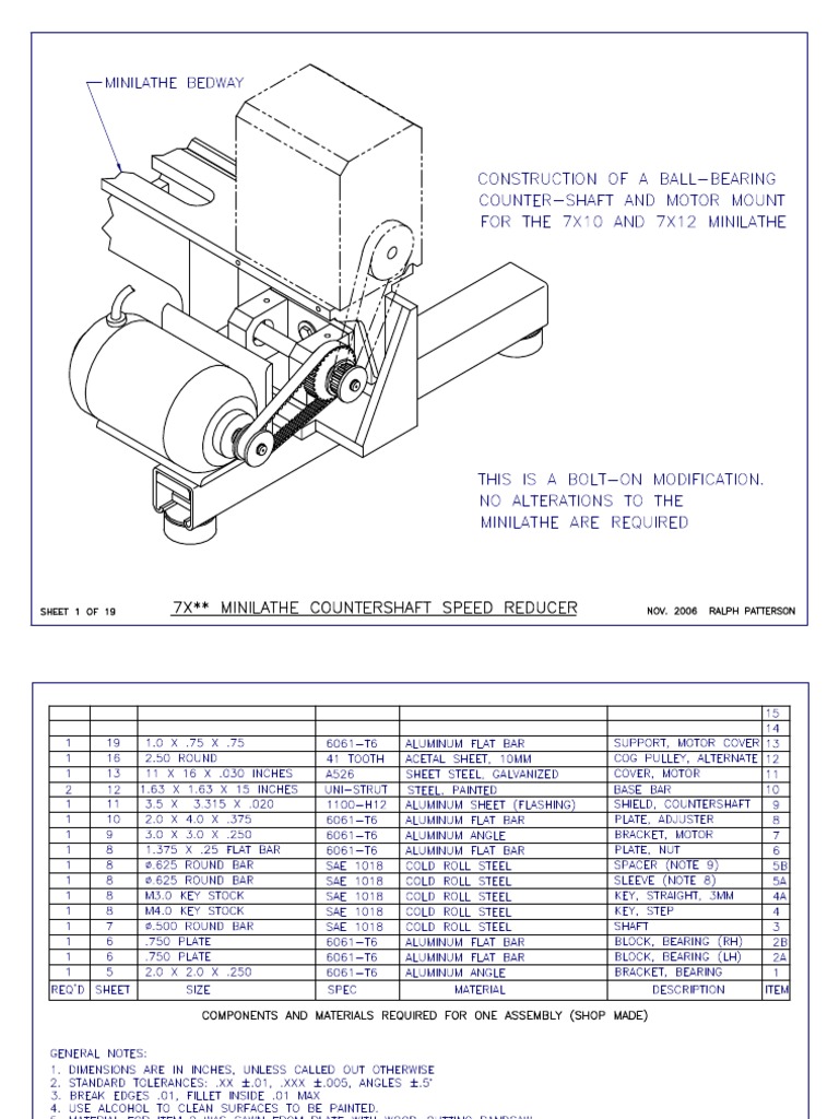 Installation and Adjustment of the Jackshaft Assembly and Motor Mount