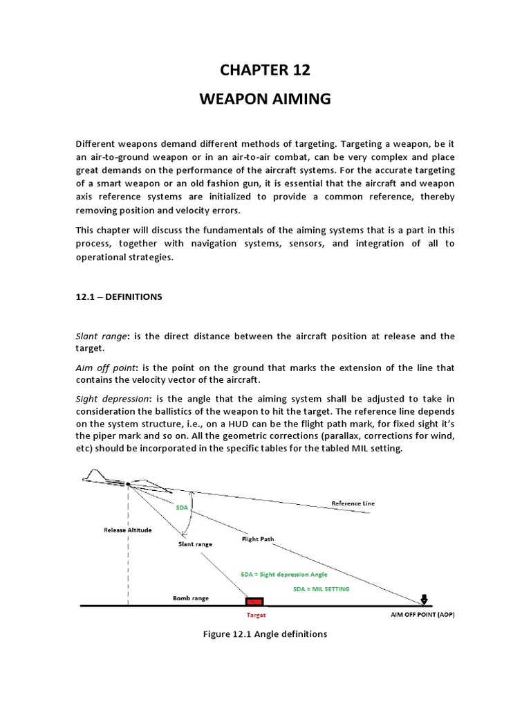 Weapon Aiming Techniques and Systems | PDF | Fire Control System | Aircraft