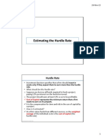 Estimating the Hurdle Rate