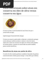 Fatos nutricionais sobre atum em conserva em óleo de oliva versus conserva em água _ eHow Brasil