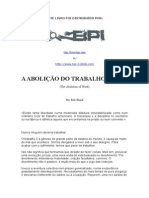 A Abolição Do Trabalho - Bob Black - BPI