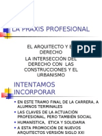 Arquitectura Derecho y Praxis Profesional