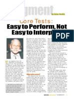 Adam Neville - Core Tests Easy to Perform Not Easy to Interpret