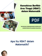 Pelaksanaan Kbat Dalam Matematik