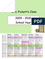 Mrs. Pickett's Class 2009 - 2010 School Year