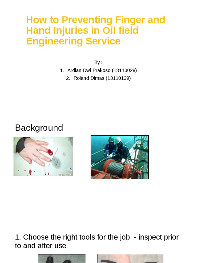 How To Preventing Finger and Hand Injuries in | PDF