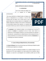 Antecedentes Del Derecho Laboral en Honduras