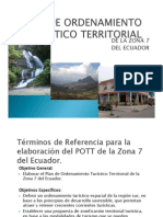 Plan Zonificación Turismo Zona 7 Ecuador