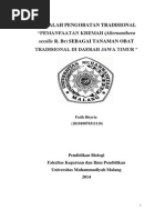 Download MAKALAH PENGOBATAN TRADISIONAL by ghufron_dodol SN210047794 doc pdf