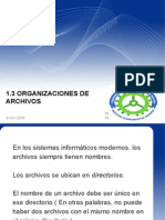 1.3 Organizaciones de Archivos