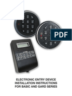 Electronic Entry Device Installation Instructions For Basic and Gard Series