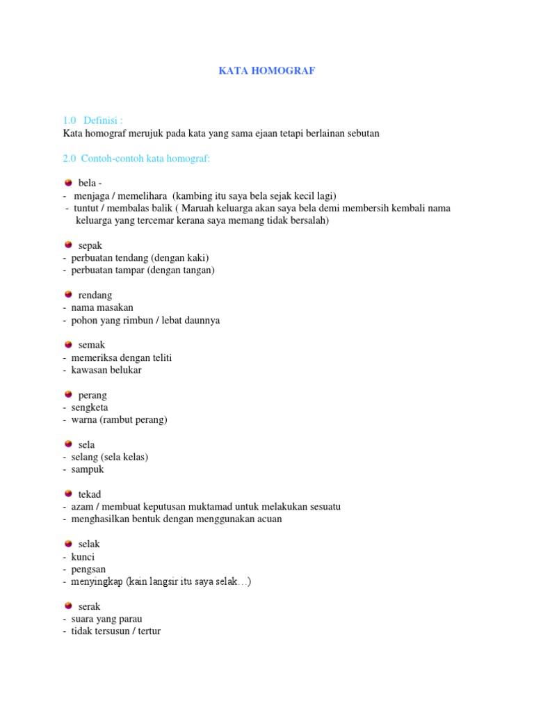 Kata Homograf Docx