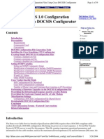 Cisco - Building DOCSIS 1.0 Configuration Files Using Cisco DOCSIS Configurator 