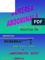 durere abdominală curs stud