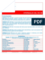 Hydraulic Oil HV 46: Product Data Sheet