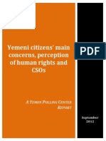 Yemeni Citizens Concerns Perception of Human Rights and CSOs (English Version) v3
