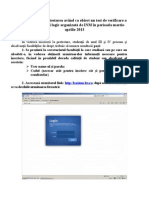 Înscrierea La Pretestarea Având Ca Obiect Un Test de Verificare A Raţionamentului Logic Organizată de INM În Perioada Martie-Aprilie 2013