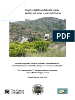 Effect of Climate Variability and Climate Change on Crop Production and Water Resources in Cyprus