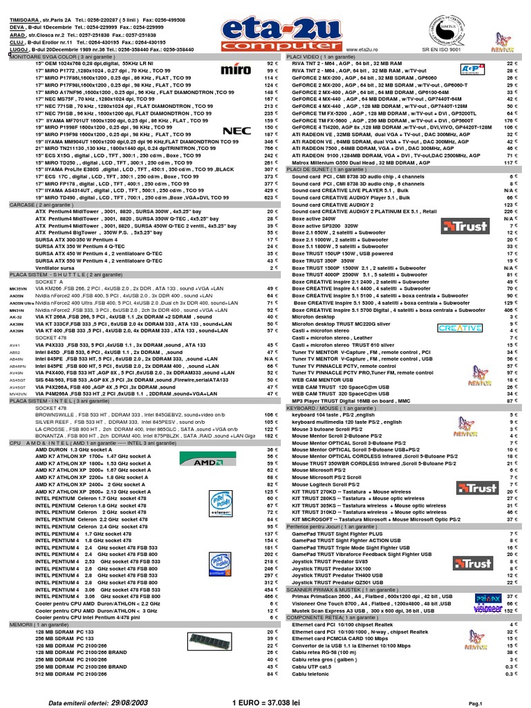 Eta2u Componente | PDF