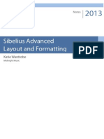 Sibelius Layout and Formatting