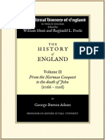 Hunt & Poole (Ed) Political History of England Vol 02 Adams G B (1066 To 1216)