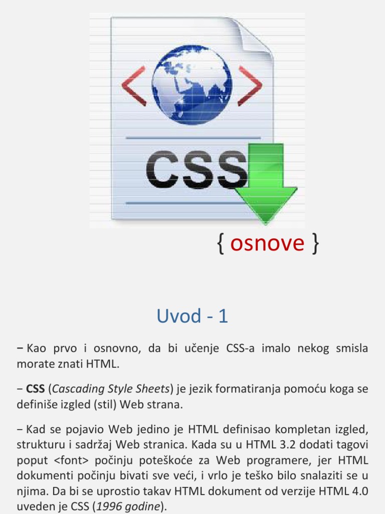 Css Osnove | PDF