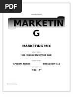 Download Marketing Mix by Mirza_Abbas SN21008684 doc pdf