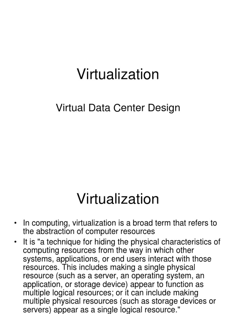 Virtualization | PDF | Virtual Machine | Operating System