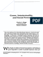 Journal of Linguistic Anthropology Volume 2 Issue 2 1992 (Doi 10.1525/jlin.1992.2.2.131) Charles L. Briggs Richard Bautnan - Genre, Intertextuality, and Social Power