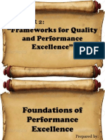 Frameworks for Quality and Performance Excellence Chapter