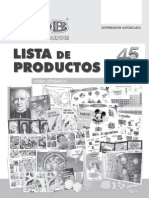 Listado Productos Bob