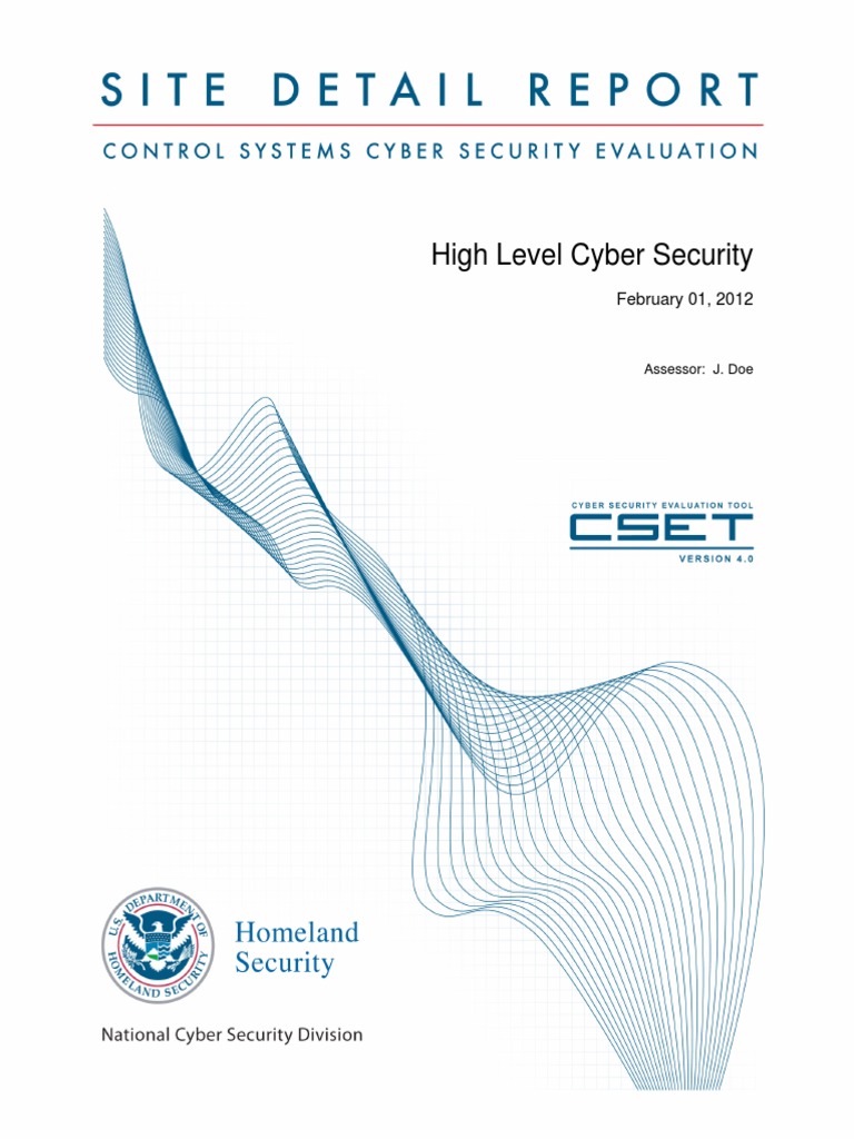 High Level Cyber Security Assessment Detailed Report Pdf Computer