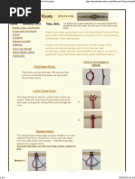 Something Pretty Bracelet: Materials | PDF | Knot | Bead