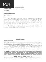 Exame OAB Minas Gerais 2º Exame 2ª Fase 2006