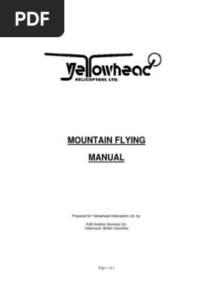 Mountain Flying Manual