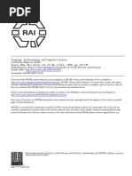 Bloch 1991 - Language, Anthropology, And Cognitive Science