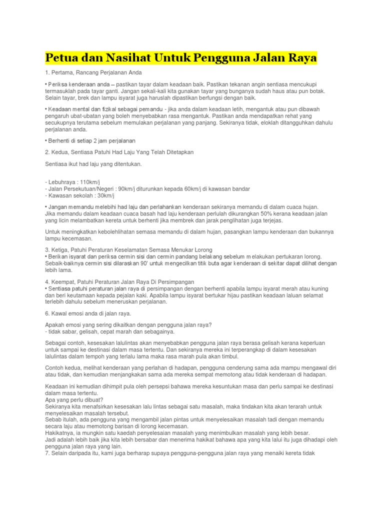 Keselamatan Jalan  PDF