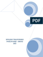 Spoljno Trgovinsko Poslovanje - Pomocni Materijal Za Pripremu Ispita - Drugi Dio