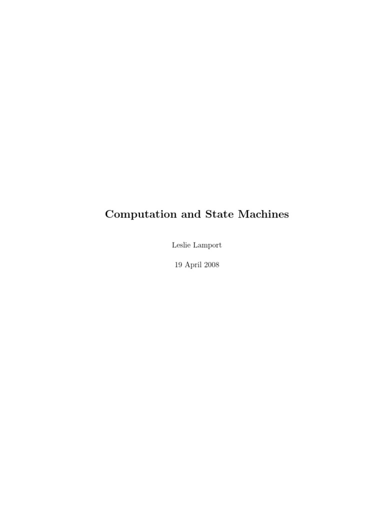 Computation and State Machines | PDF | Computer Program | Programming