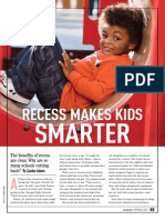 Recess Makes Kids Smarter