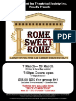 MITS production of Rome Sweet Rome on Friday 14th of March