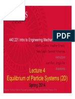 Equilibrium of Particle Systems (2D) : 440:221 Intro To Engineering Mechanics: Statics