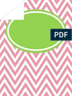 Chevron Binder Covers Edit Able and Free