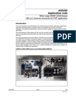 AN2492 Application Note: Wide Range 400W L6599-Based HB LLC Resonant Converter For PDP Application