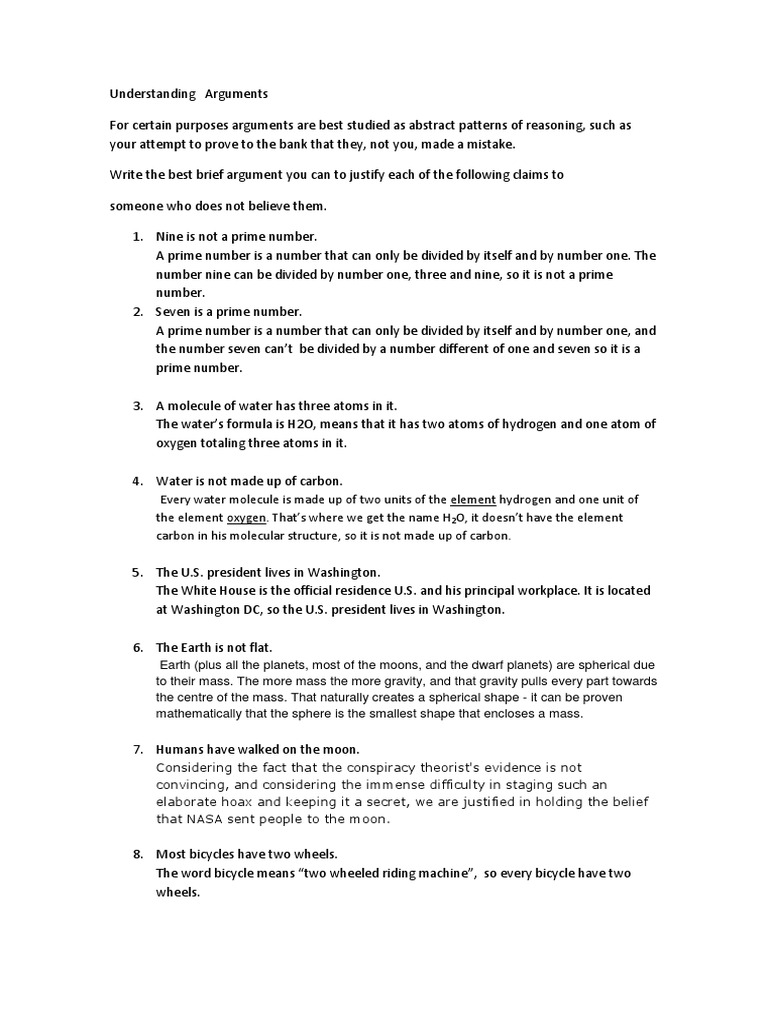 Essential Arguments Explained | PDF
